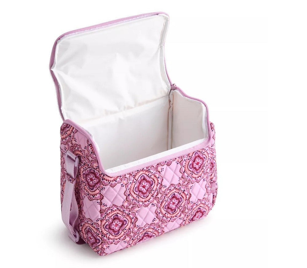 Vera Bradley Women's Cotton Lunch Crossbody Bag Lavender Medallion1