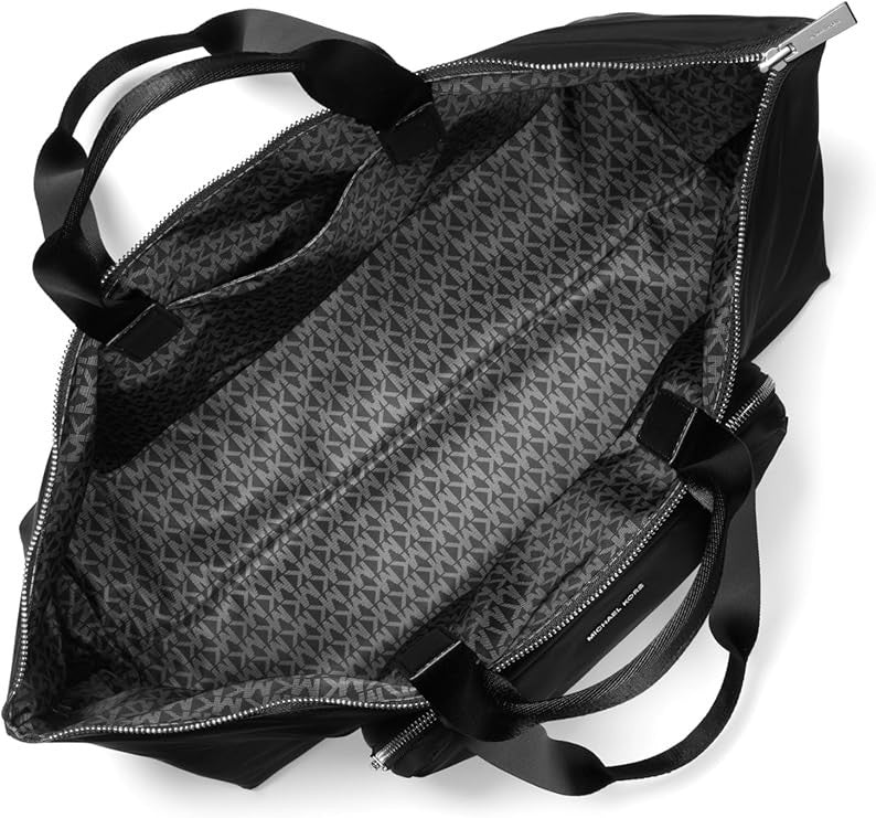 Michael Kors Women's Tanner Large Reversible Packble Tote Nylon/Black1