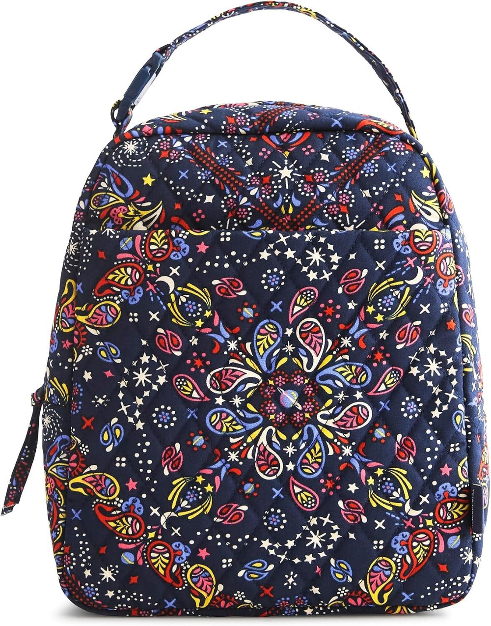 Vera Bradley Premium Cotton Large Lunch Bag, Starry Paisley, One Size, Paisley3