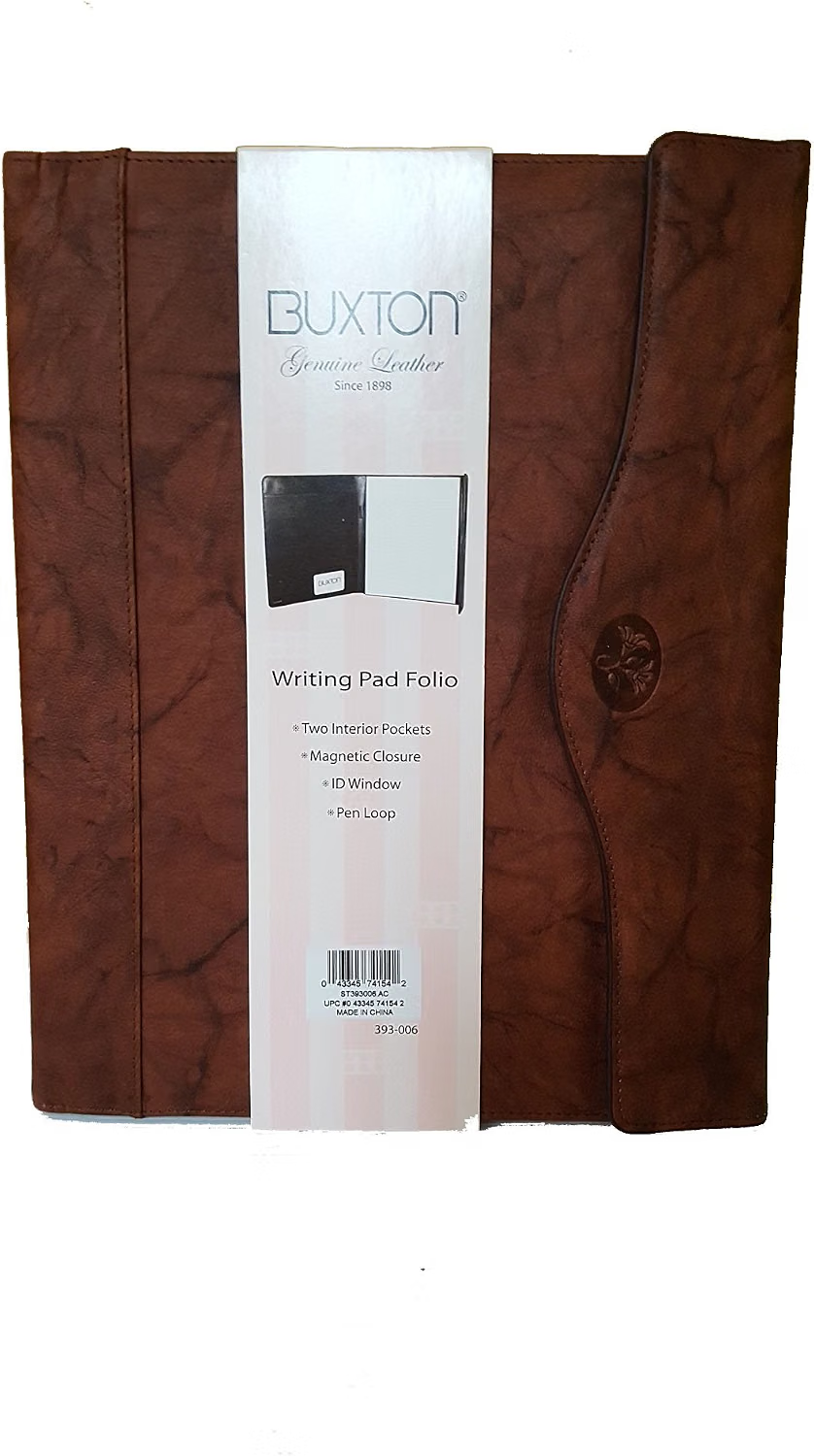 Buxton Heiress Envelope Writing Pad Folio Mahogany0
