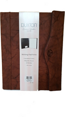Buxton Heiress Envelope Writing Pad Folio Mahogany0