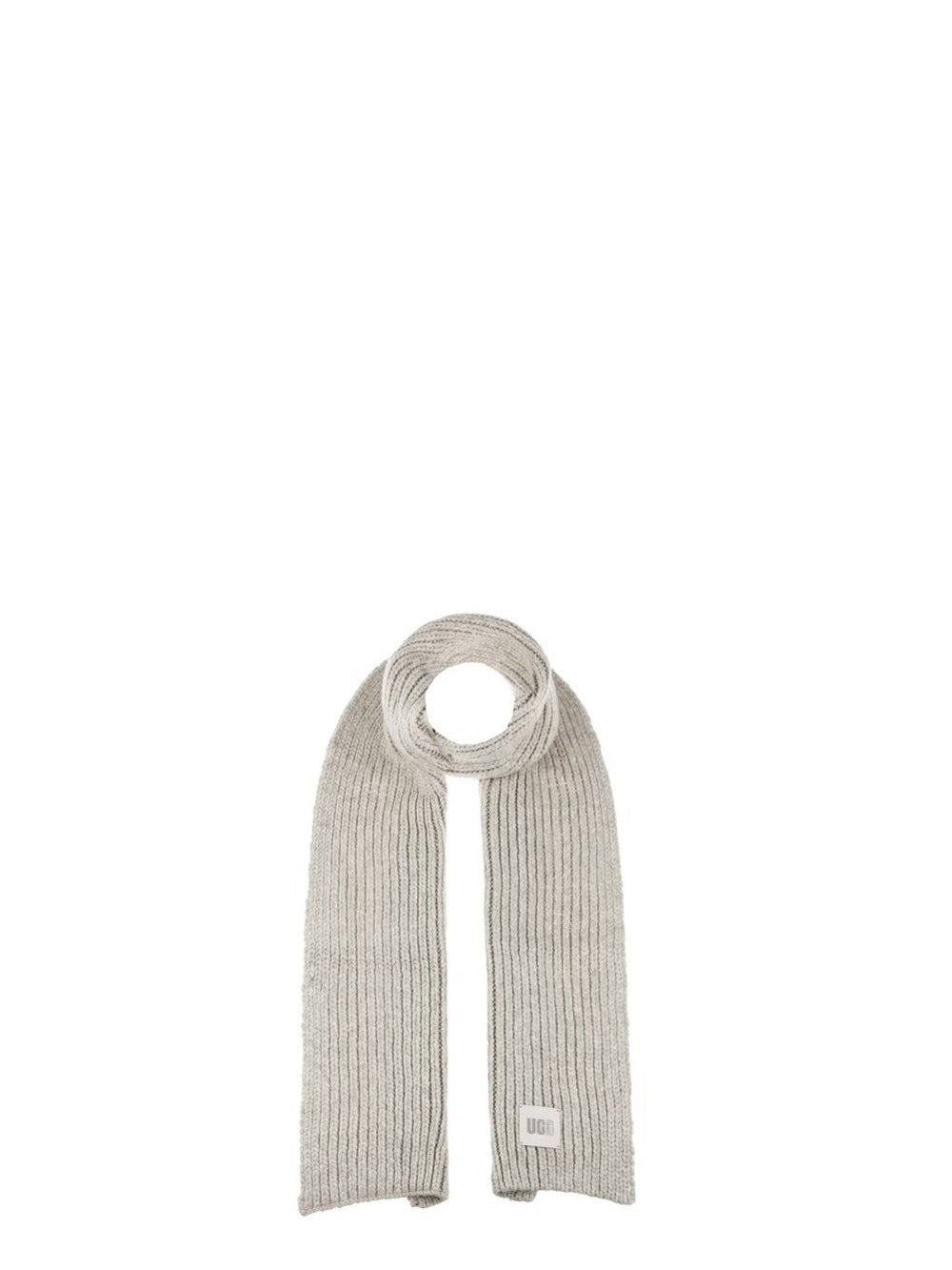 UGG Unisex Chunky Rib Scarf Light Grey One Size1