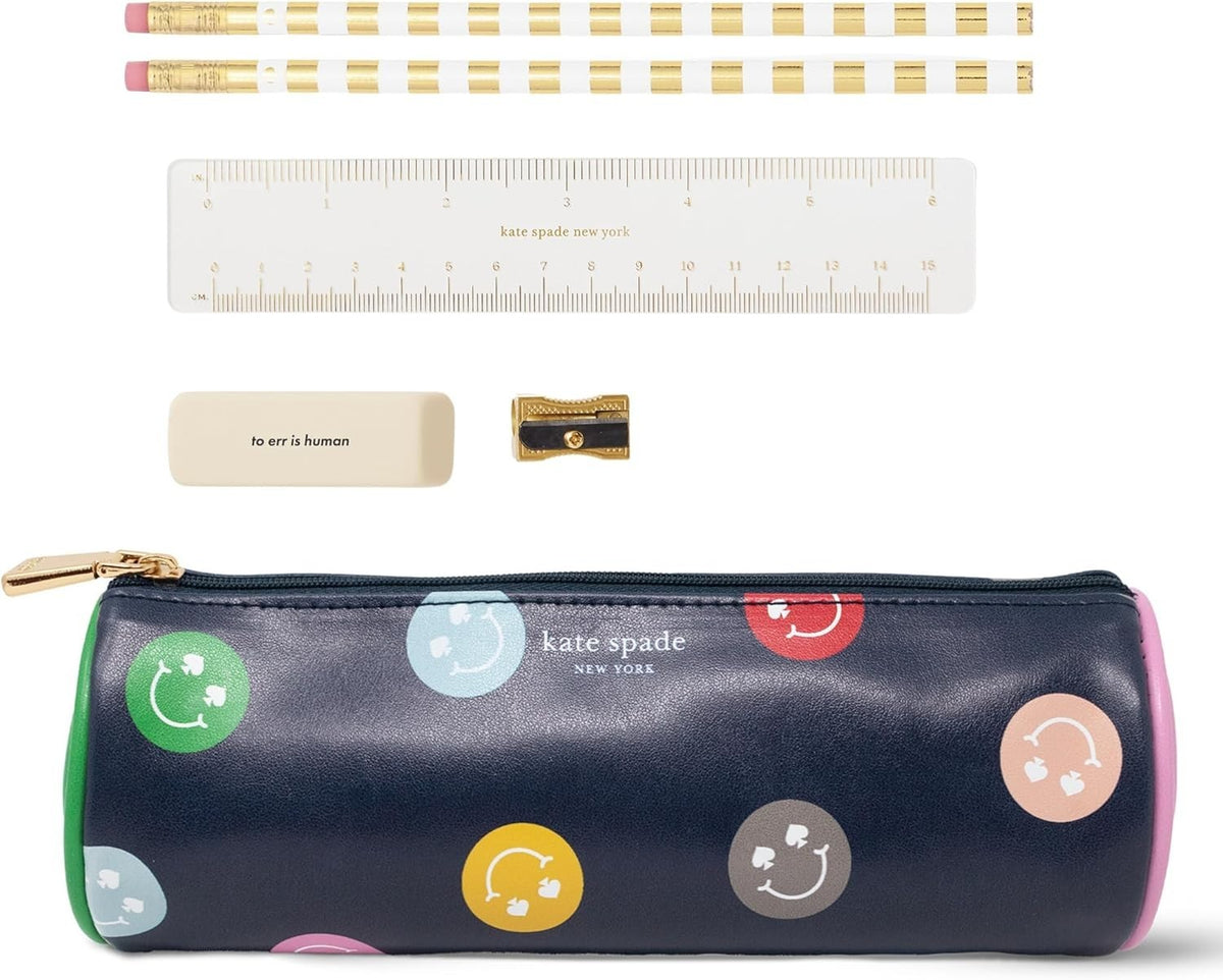 kate spade new york Pen and Pencil Case Zip Pouch Includes0