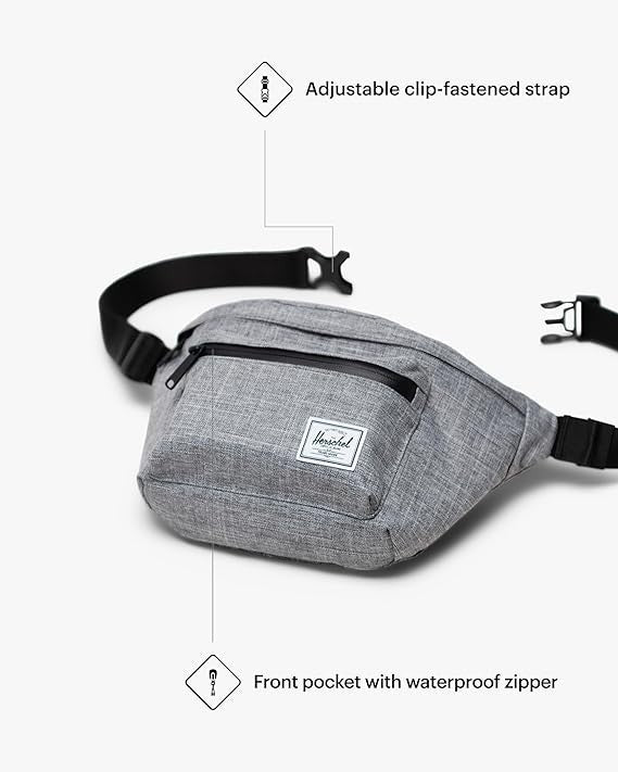 Herschel Supply Co. Unisex Pop Quiz Hip Pack Bitter Raven Crosshatch2