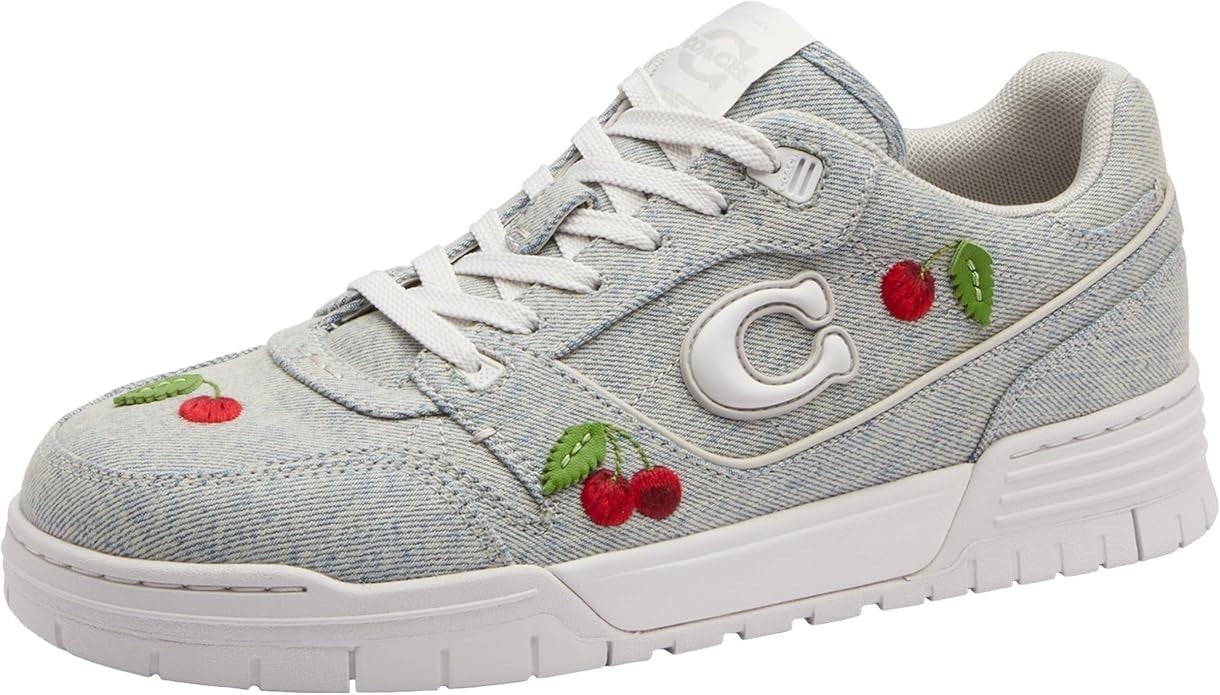 Coach Denim SoHo Sneaker with Cherries 8.5 B0