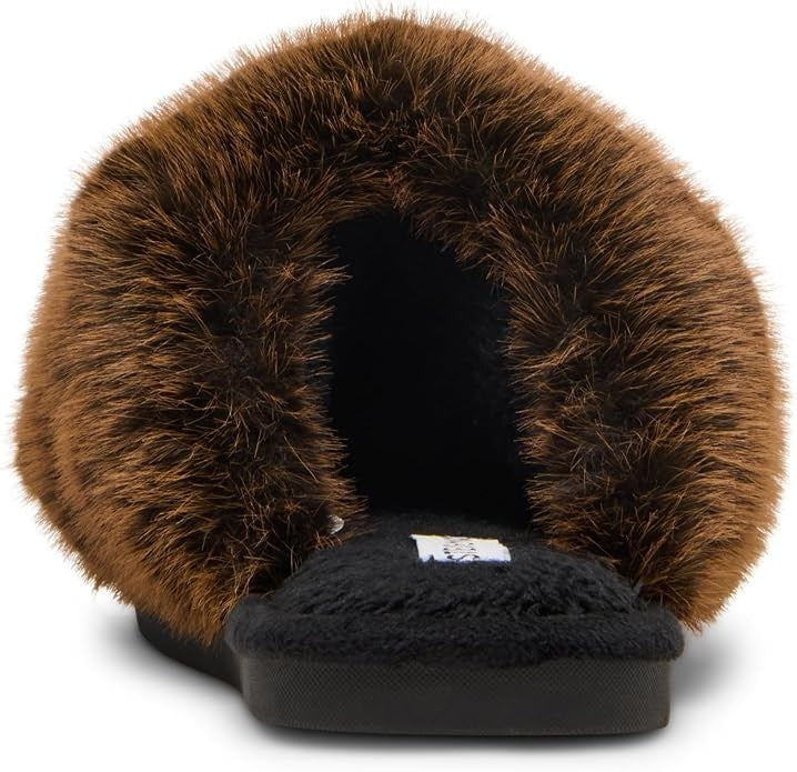 Steve Madden Women's Poof Slipper Brown 8 2