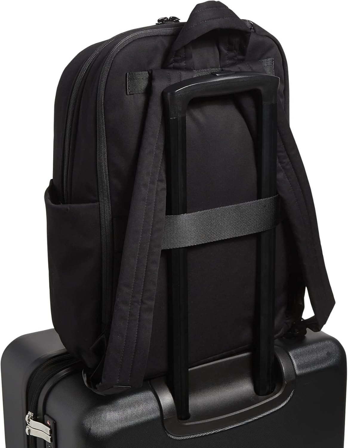Vera Bradley Women's Cotton Utility Large Backpack, Black, One Size4