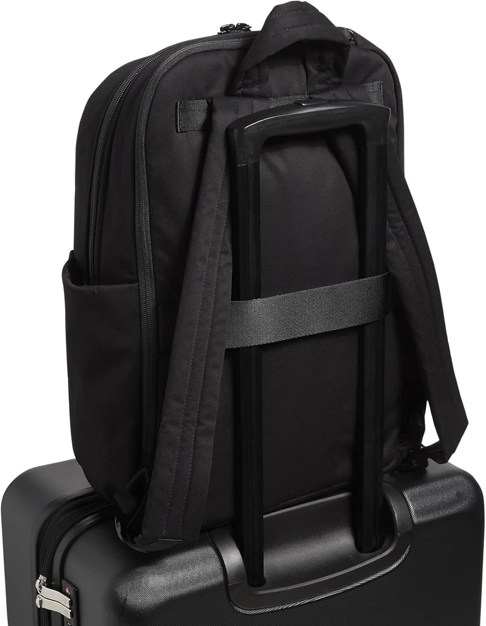 Vera Bradley Women's Cotton Utility Large Backpack, Black, One Size4