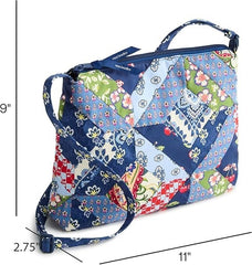 Vera Bradley Women's Cotton Zip Hipster Crossbody Bag Trellis Patchwork3