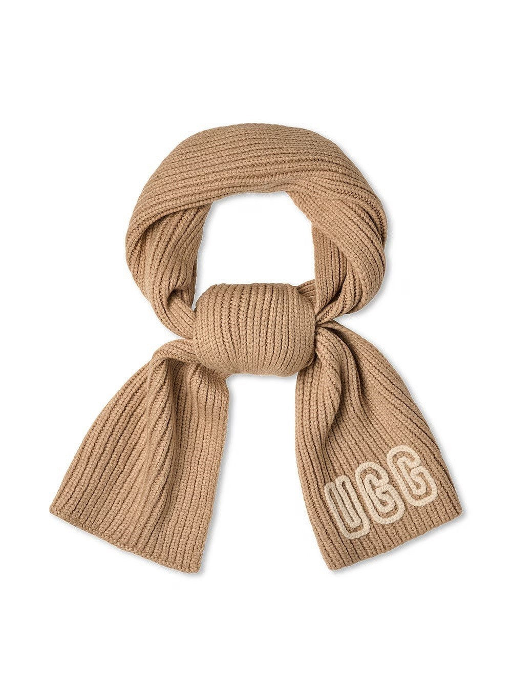 UGG Women's Crafted Chunky Rib Scarf, White Pepper, One Size0