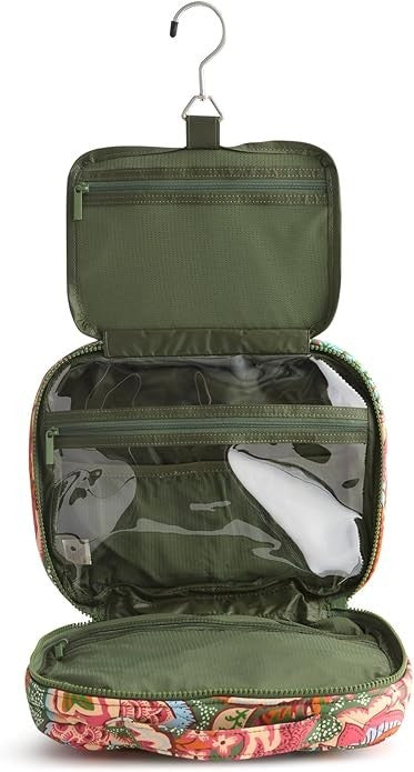 Vera Bradley Women's Featherweight Hanging Travel Organizer, Leaf Me Not Paisley1