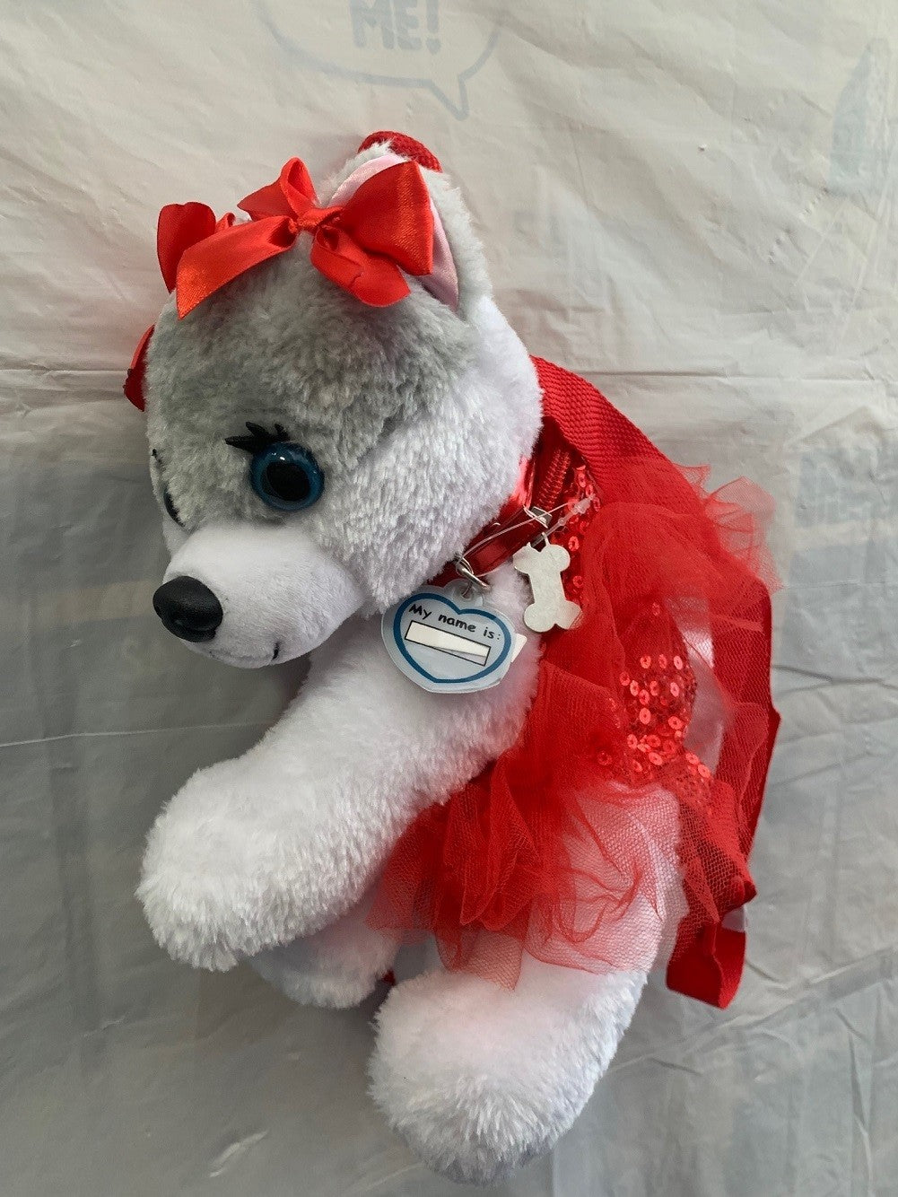 Poochie & Co. Plush PurseGinger the Pomeranian Sequins Tutu Red / White0