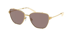 Tory Burch Sunglasses TY 6105 32787N Shiny Gold Light Purple Brown, 55/16/1401