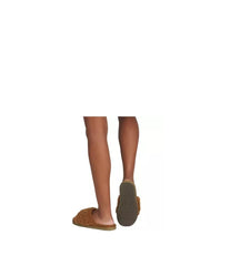 Women's Bombas Plush Sunday Slide Slippers Dusted Cocoa 1