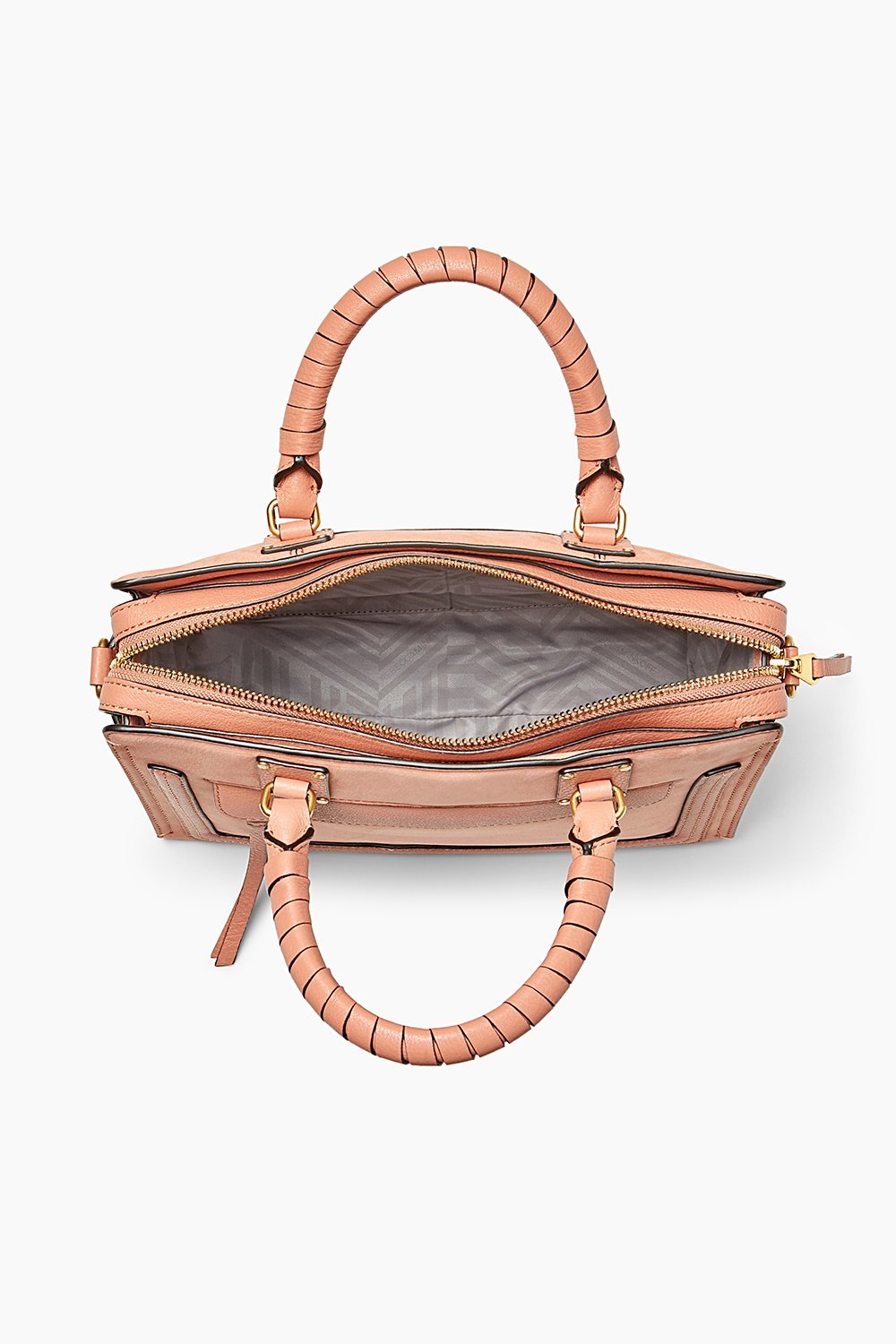 Rebecca Minkoff Women's Bree Medium Top Zip Satchel Dusty Peach 2