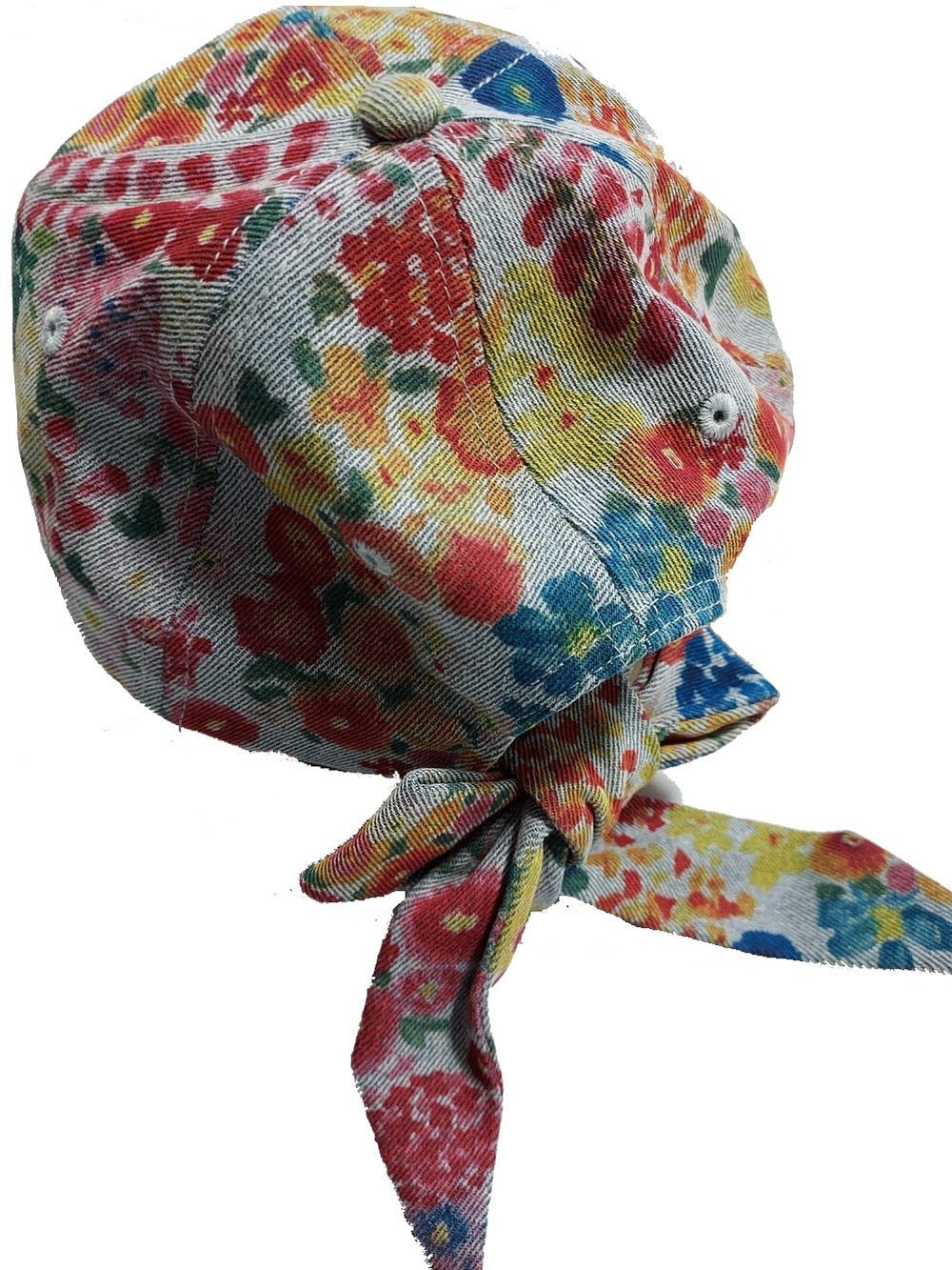 Kurt Geiger London Floral Denim Baseball Cap2