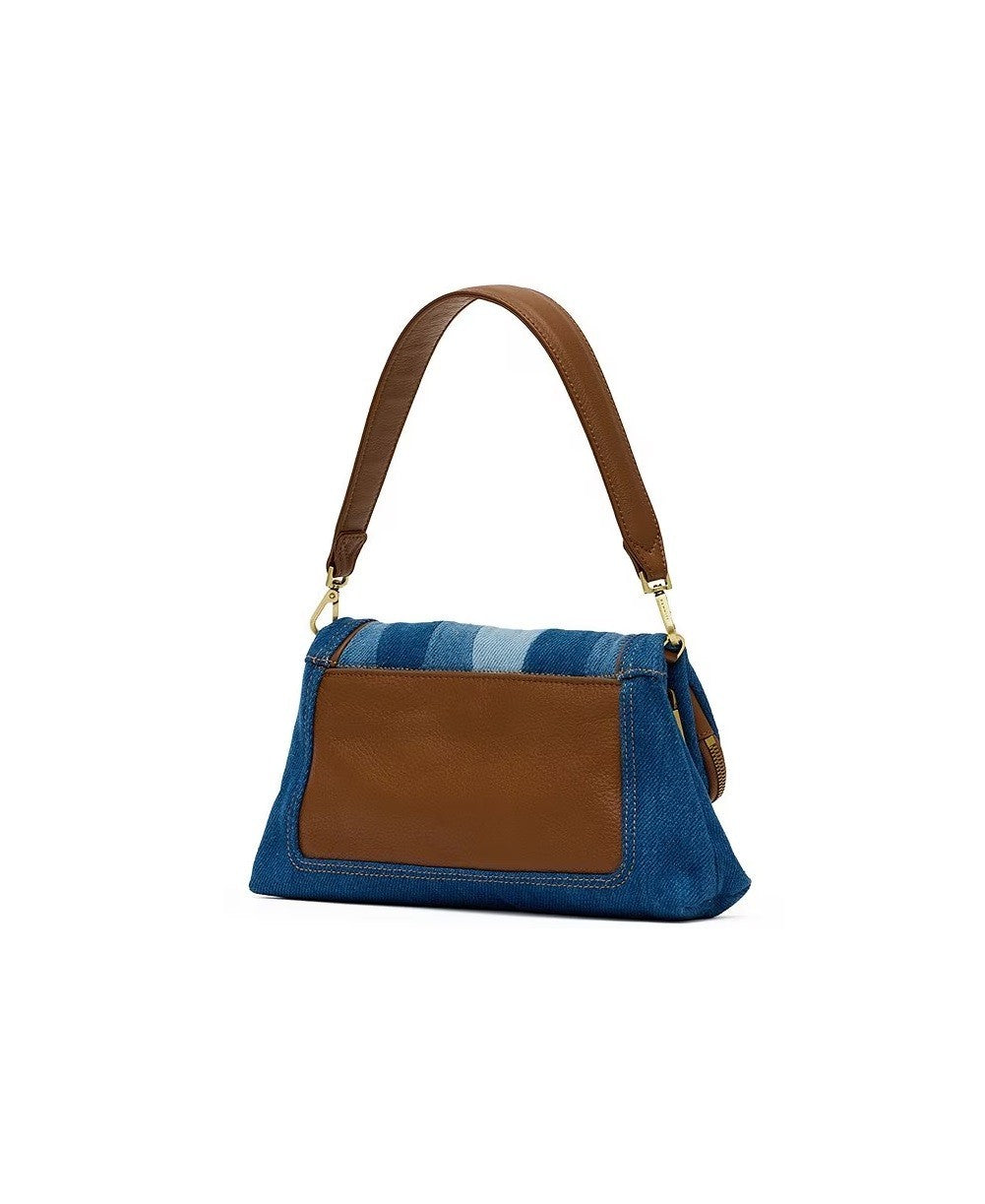 Hammitt Beverly Medium Denim Shoulder Bag Silverlake1