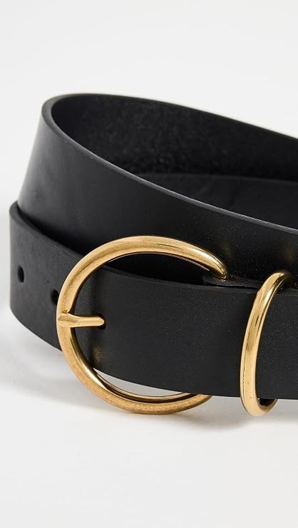 Madewell Women's Connected Keeper Belt, True Black, X-Large1