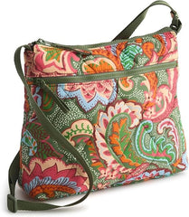 Vera Bradley Featherweight Zip Hipster Crossbody Bag, Leaf Me Not Paisley, O/S0