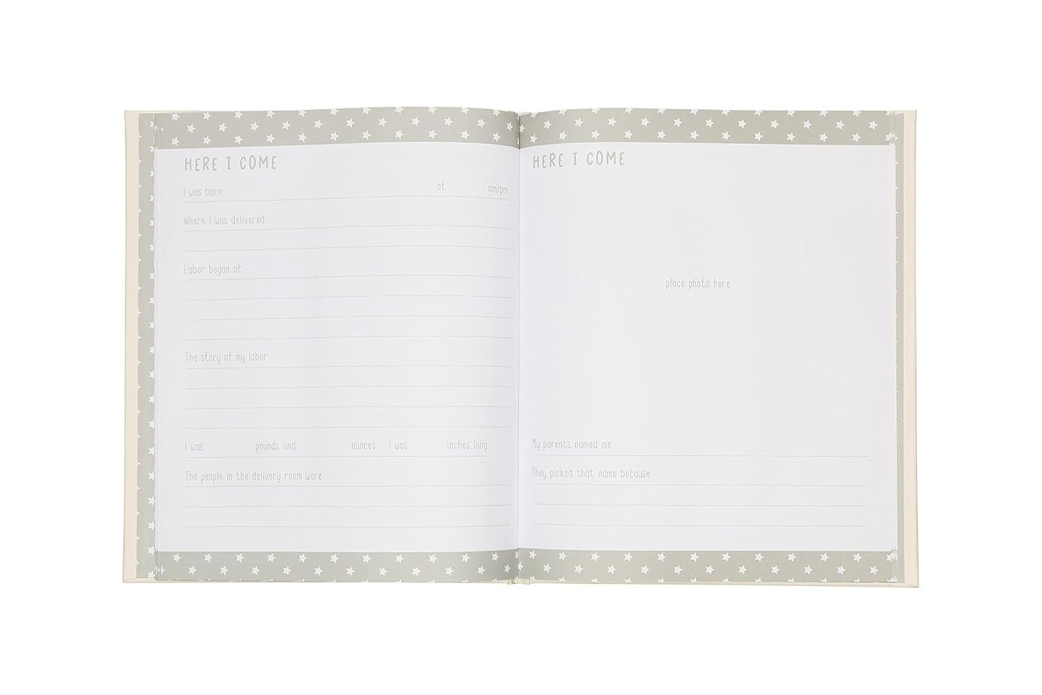 Kate & Milo Baby’s First Year Milestone Moment, Memory Journal Baby Book Rainbow5