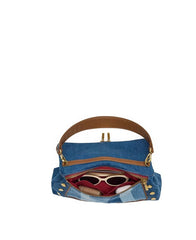 Hammitt Beverly Medium Denim Shoulder Bag Silverlake2