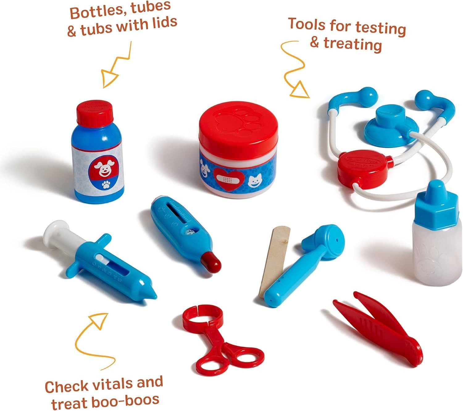 Melissa & Doug Examine & Treat Pet Vet Play Set, 24-Piece Animal Doctor Playset2