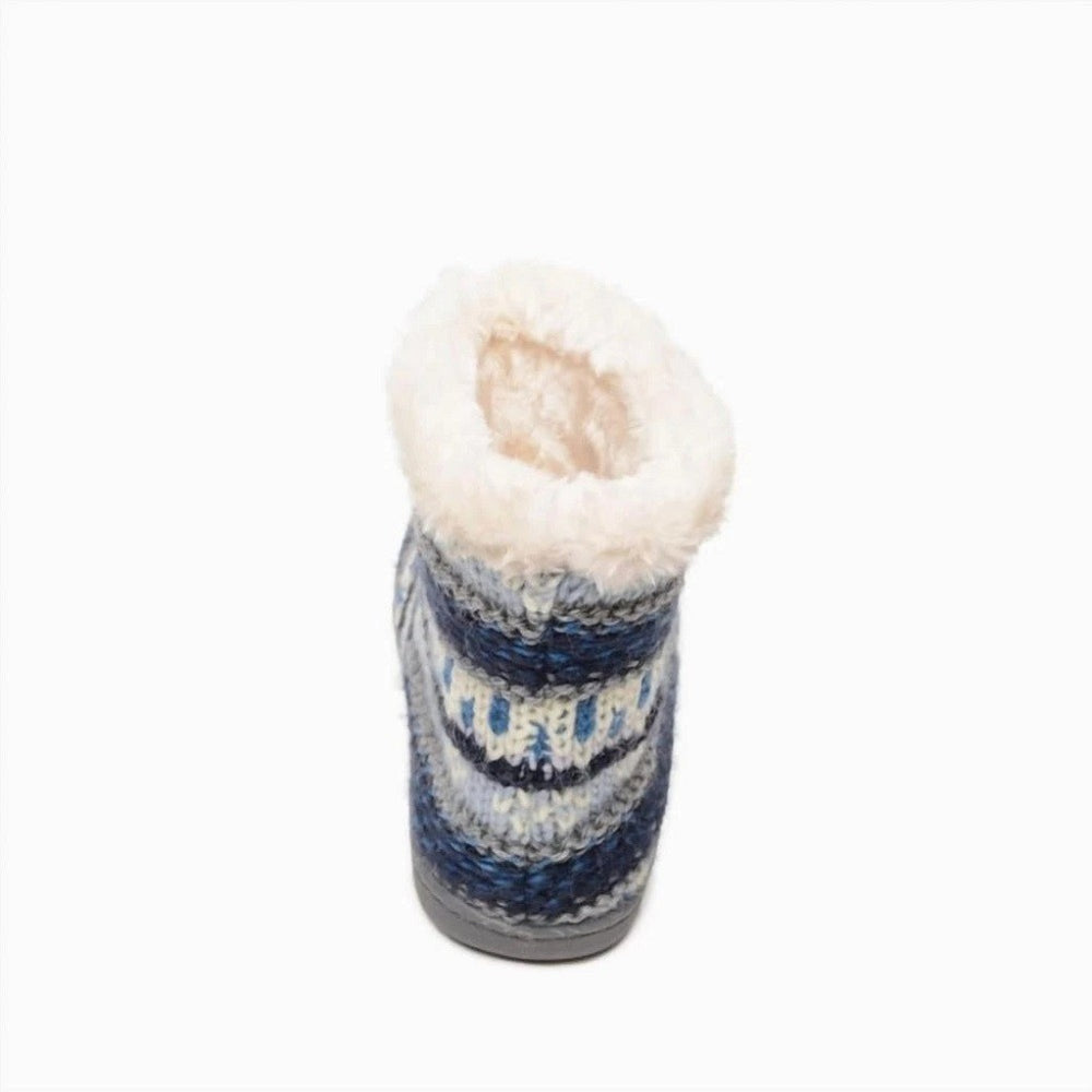 Minnetonka Women's Betty Faux Fur Ankle Boots Slippers Blue Multi Small2