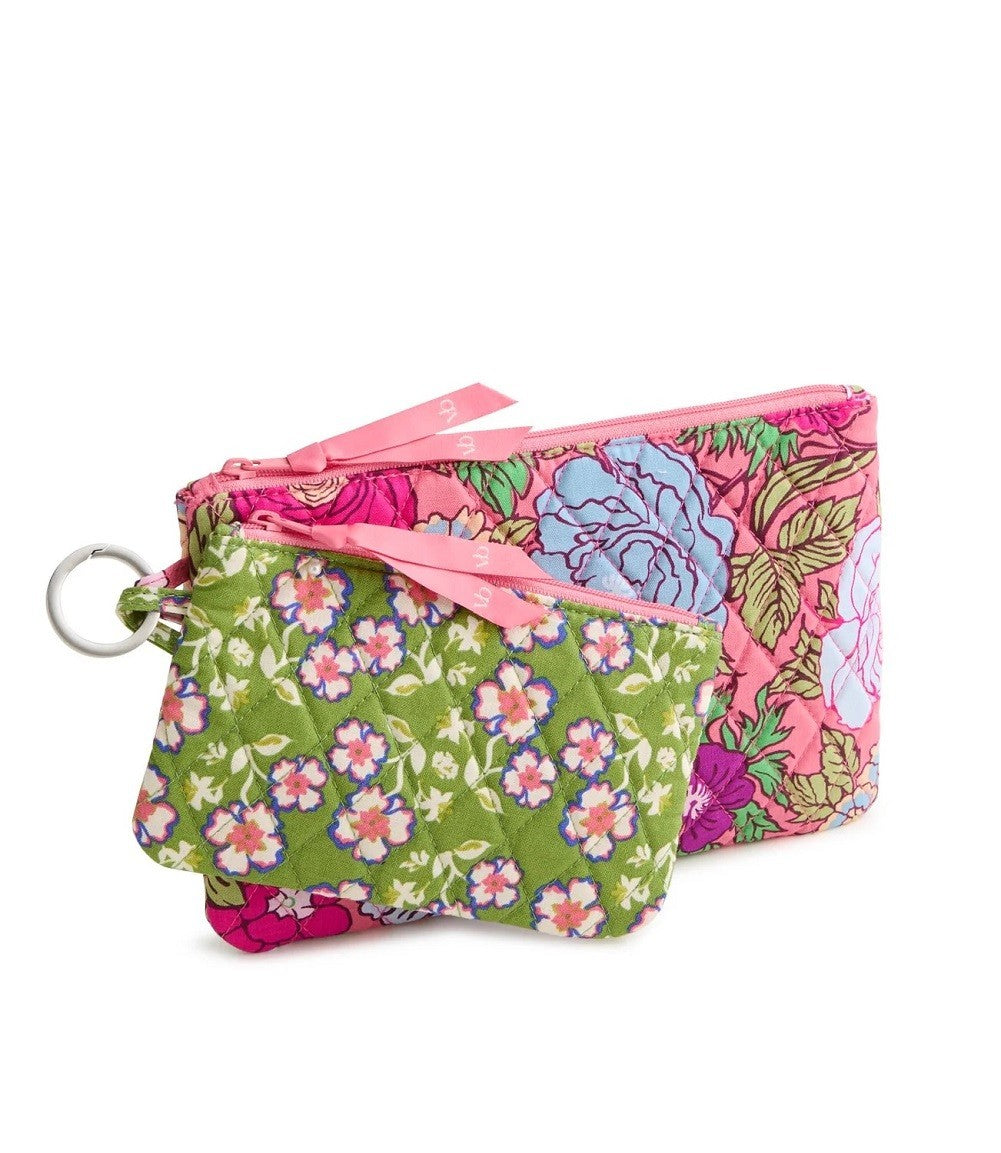 Vera Bradley 2 Pouch Bag Organizer Set in Vibrant Gardenias,0