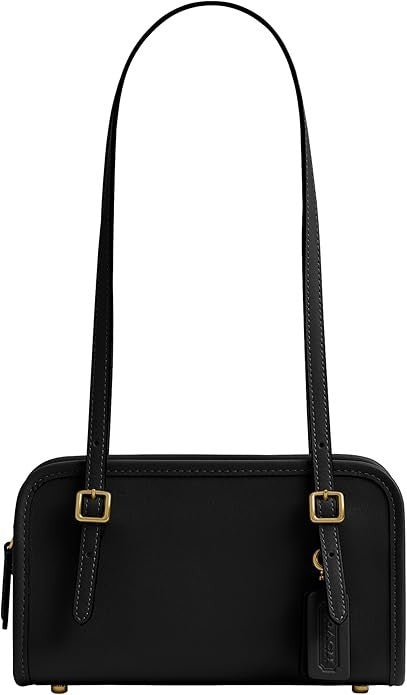 COACH Swing Zip 20 Buckle Handles Satchel Bag Black One Size0