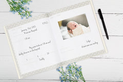 Kate & Milo Baby’s First Year Milestone Moment, Memory Journal Baby Book Rainbow2