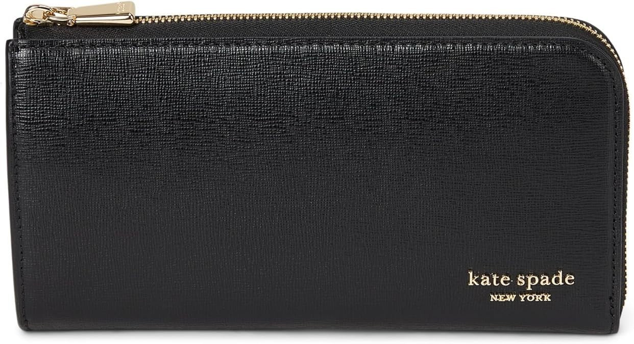 Kate Spade New York Devin Saffiano Leather Zip Around Continental Wallet, Black0