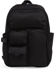 Vera Bradley Women's Cotton Utility Large Backpack, Black, One Size0