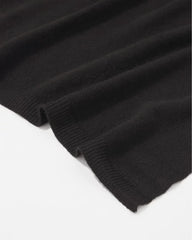 Sasso + Smyth Women's Solid Scarf Wrap Black O/S0