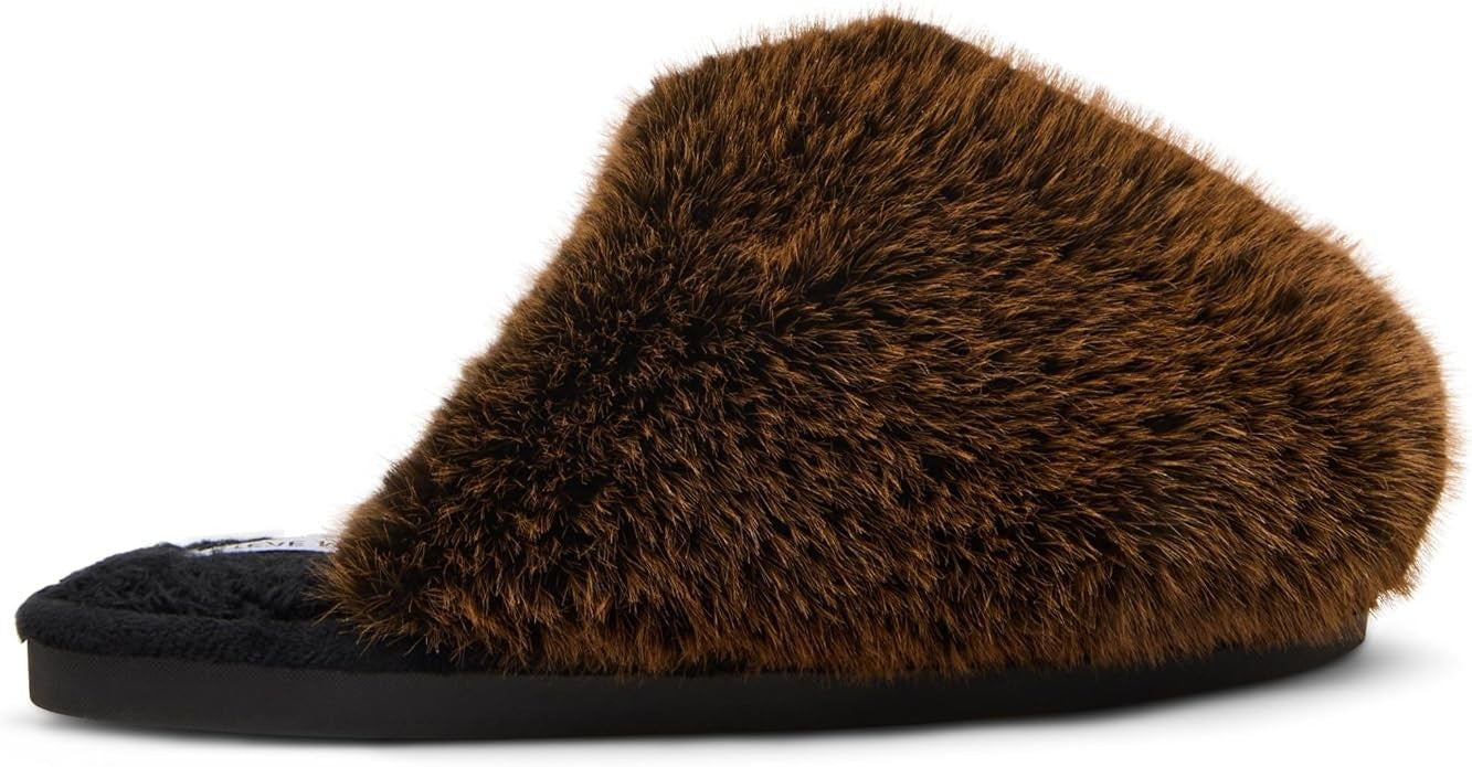 Steve Madden Women's Poof Slipper Brown 8 5