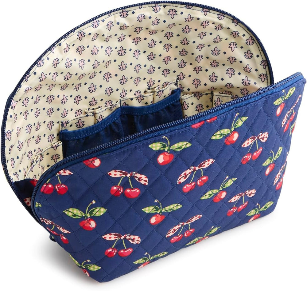 Vera Bradley Premium Cotton Large Dome Cosmetic Bag – Cherry Picking1