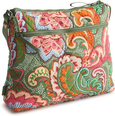 Vera Bradley Featherweight Zip Hipster Crossbody Bag, Leaf Me Not Paisley, O/S1