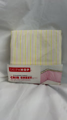 Skip Hop Crib Sheet 28" X 52" Stripes Pink/Yellow/White0