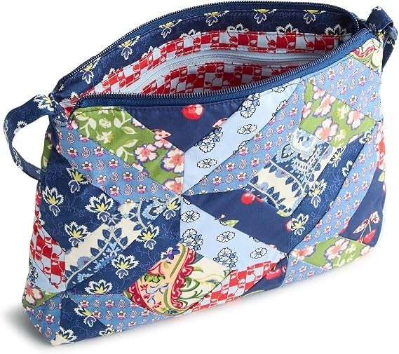 Vera Bradley Women's Cotton Zip Hipster Crossbody Bag Trellis Patchwork4