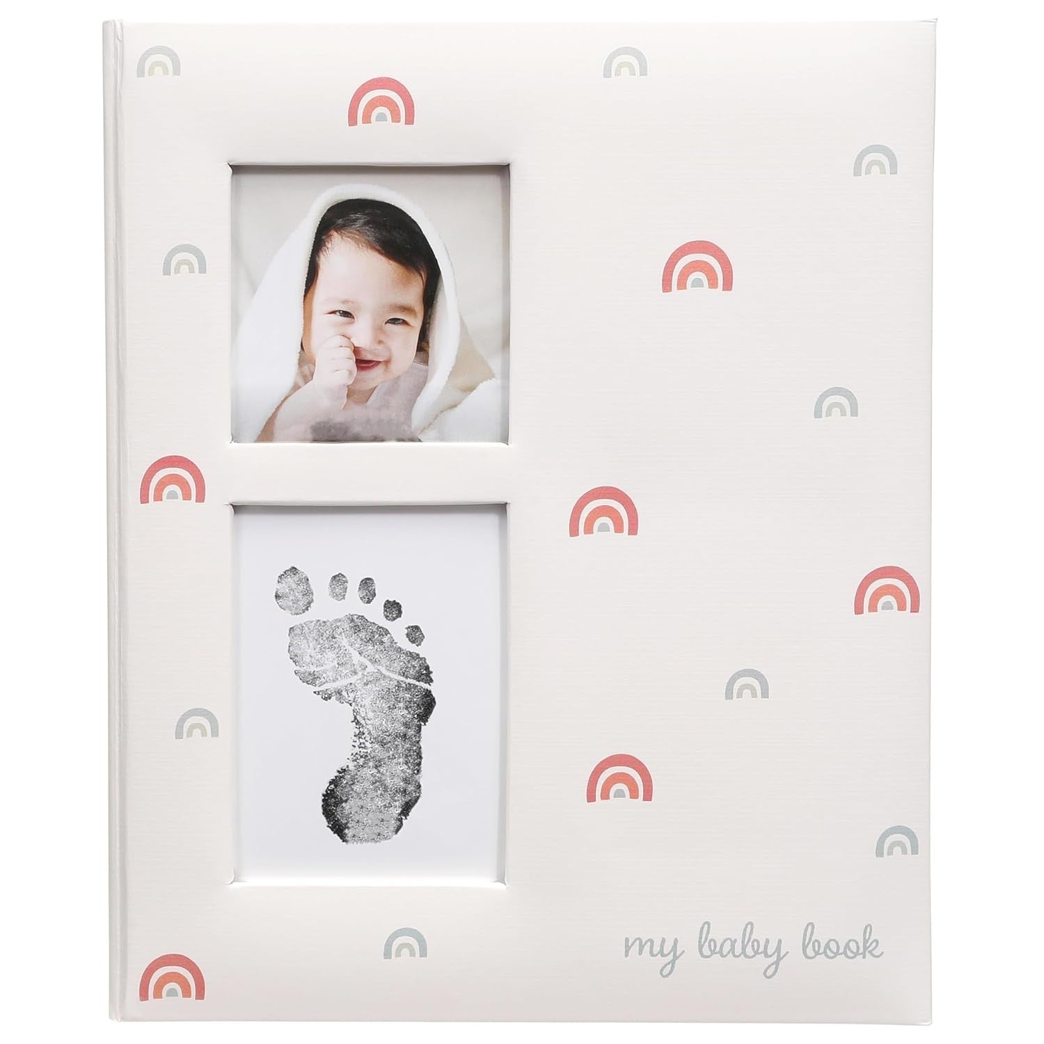 Kate & Milo Baby’s First Year Milestone Moment, Memory Journal Baby Book Rainbow1
