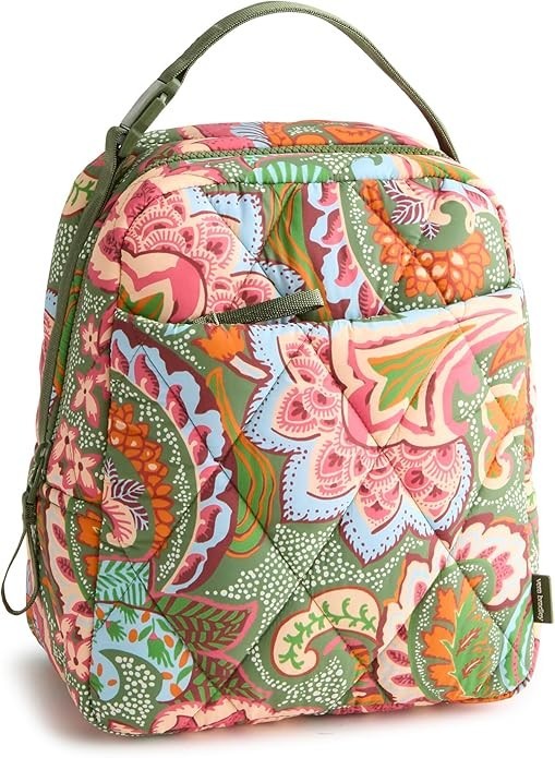 Vera Bradley Featherweight Large Lunch Bag, Leaf Me Not Paisley, One Size0